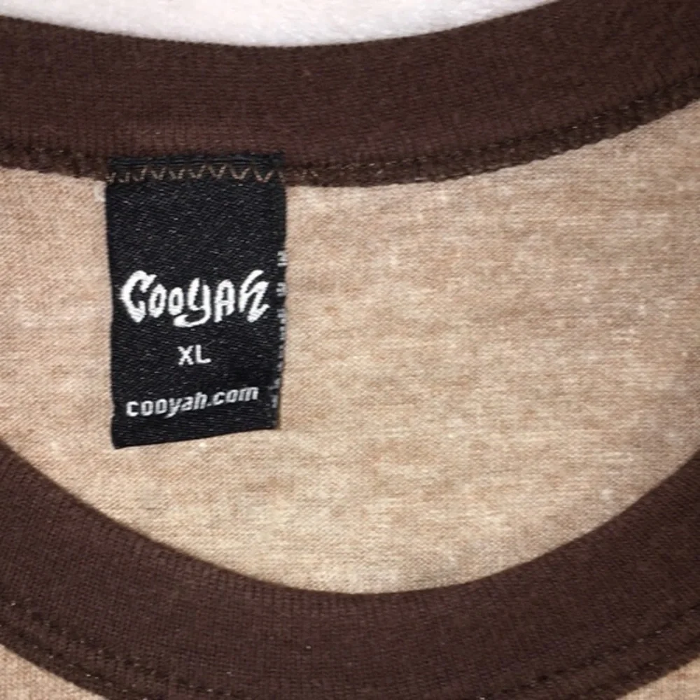 Cooyah Vintage Afro Soul Man on Tan Graphic Short Sleeved T-shirt